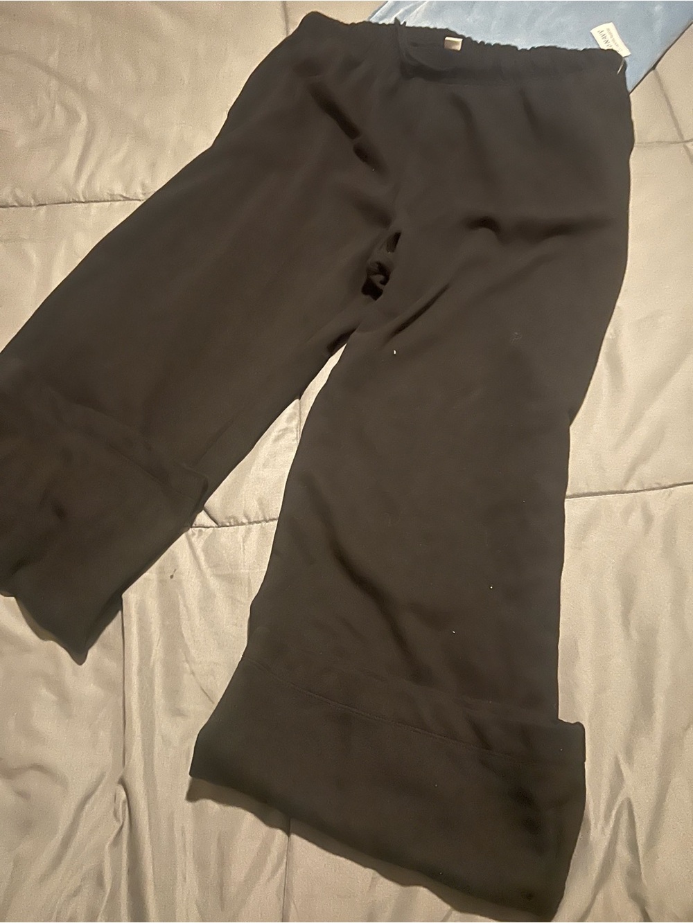 SWEATPANTS WOMENS XL WIDE LEG OLD NAVY BLACK NWT